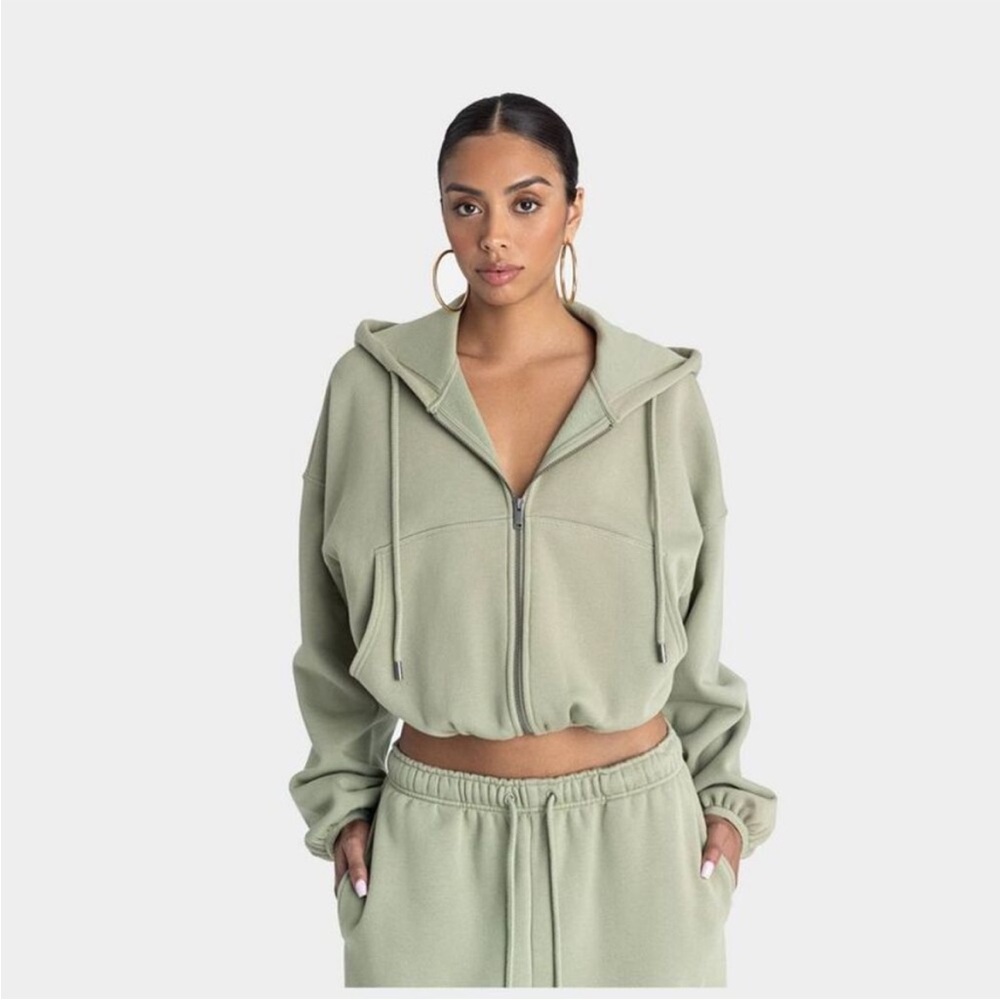 NWT KBB by KAHLANA x Target Zip Up Hoodie Women’s Large Olive Green Sweats